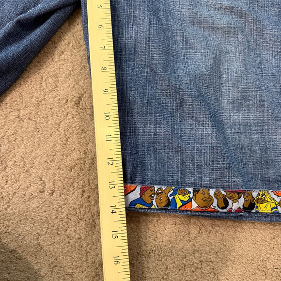 Vintage Platinum Fubu Fat Albert Jean Shorts Jorts Men 38x14 Collaboration RARE - Picture 8 of 11